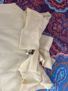 Elegant Yellow Sleeveless Top