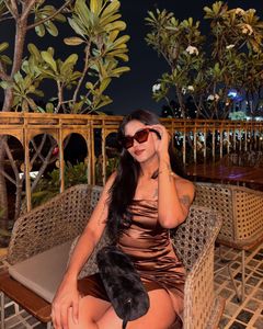 Silky Brown Maxi Dress