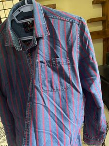 Striped Denim Shirt