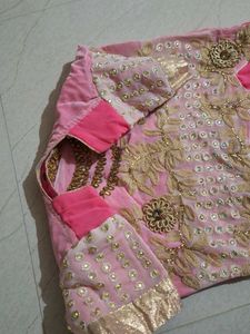 Pink Embroidered Kurta Set
