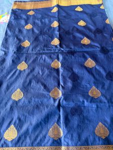 Navy blue Silk Saree