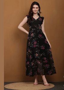 Floral Print Midi Dress