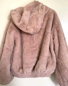 Cozy Pink Faux Fur Hoodie
