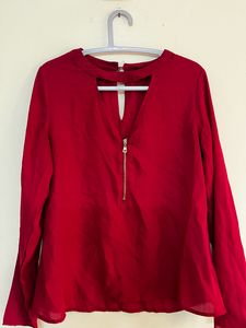 Shein Red Top