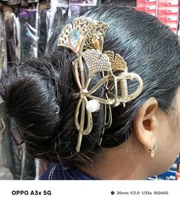 🦋 Butterfly Stone Hair Claw Clip
