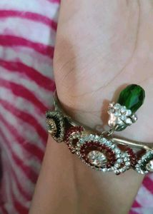 Elegant Bejeweled Bangle Bracelet