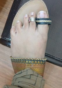 This Foot Is Made With Pattu Border