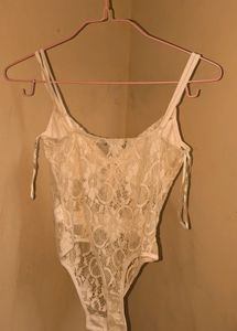 White quiz bodysuit