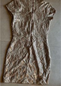 Golden Sequence Party Dress