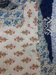 Floral Print Cotton Kurti