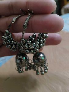 Hoop Jhumka Earrings