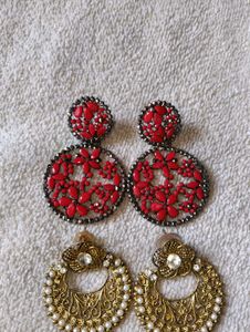 Statement Earrings - 2 Pairs