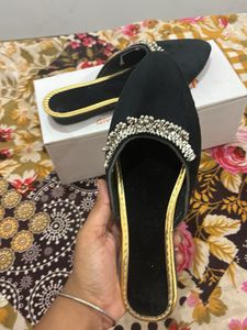 Black Embellished Bellies