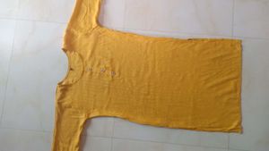 A Beautiful Mustard Colour Kurta