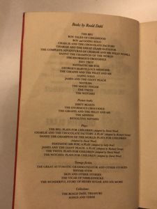 Ronald Dahl Book- The Boy