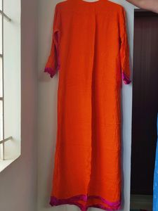 Colourful Kurti Top ( Pink &amp; Orange )
