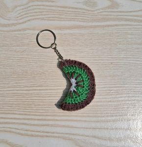 Crochet Kiwi Keychain 🥝😋