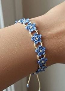 Pink Flower Bracelet