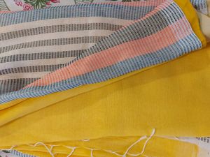 Sunny Yellow Handloom Cotton Saree
