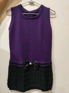 Cute Purple & Black Long Top