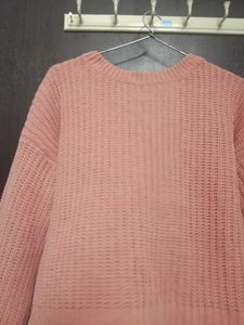 Peach Knit Sweater