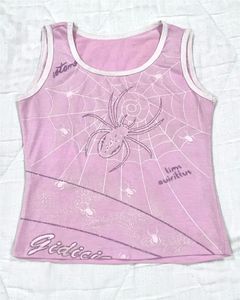 Y2K Glittery Spider Tank