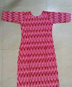 Red &amp; White Printed Kurta