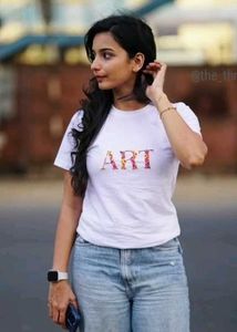 Hand Embroidered Name Tshirt