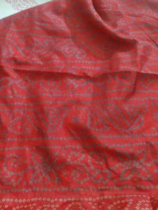 New Bhandej Print Art Silk Saree