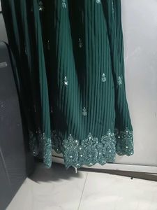 Green Embellished Kurta Set