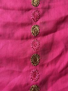 Pink Embroidered Dupatta