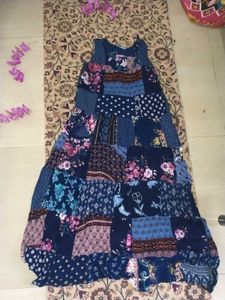 Patchwork Floral Sleeveless Dress  😍
