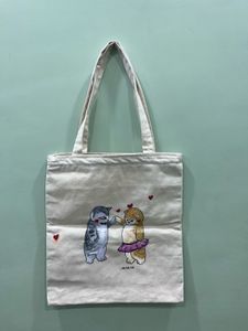 Cute Cat Print Tote Bag