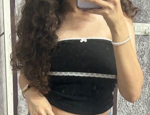 Black Cute Tube Top