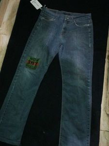 Embroidered Denim Jeans