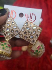 Floral Jhumka Earrings