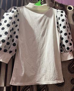 Polka Dot Sleeve Top