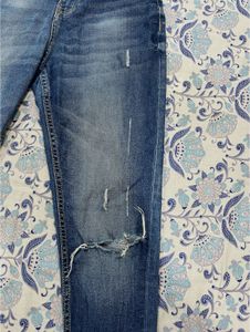 Ripped High-Waisted Jeans
