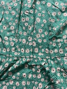 Green Floral Print Dress