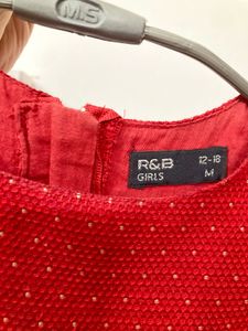 Girl Red Party Dress