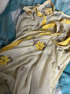Yellow Floral Print Kurti