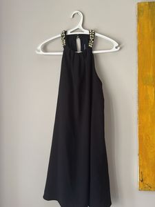 Elegant Black Embellished Dress