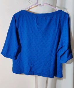 UCLA Crop Top In Small Size, Ultramarine Color