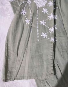 Hand Embroidered Cotton Kurti