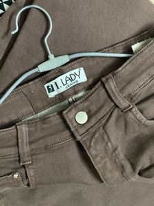 fade brown straight Jeans / Wide Leg indie vintage