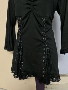 Pintrest Corset Black Designer One Piece