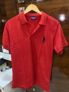 Us Polo New Red Tshirt Men