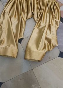 Satin Salwar Golden Colour