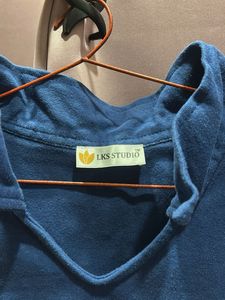 Blue Crop Top
