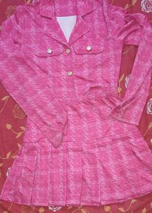 Pink Blazer &amp; skirt Set